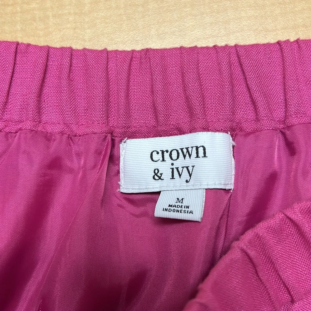 Crown & Ivy linen‎ skirt, size medium